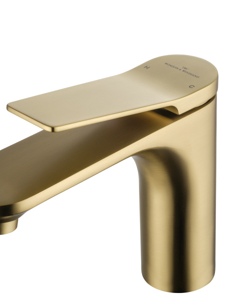 Смеситель для раковины WONZON & WOGHAND, брашированное золото WW-XH-010-BG Смеситель для раковины WONZON & WOGHAND, брашированное золото WW-XH-010-BG