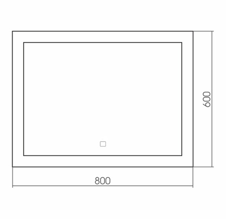 Зеркало (80х60) Silver Mirrors Norma neo LED-00002419