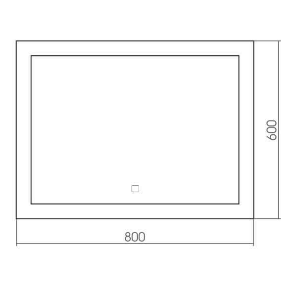 Зеркало (80х60) Silver Mirrors Norma neo LED-00002419