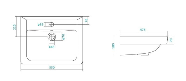 Раковина Акватон Тигода 1WH302126