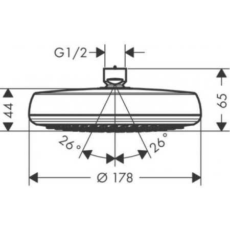 Верхний душ Hansgrohe Crometta 26578400