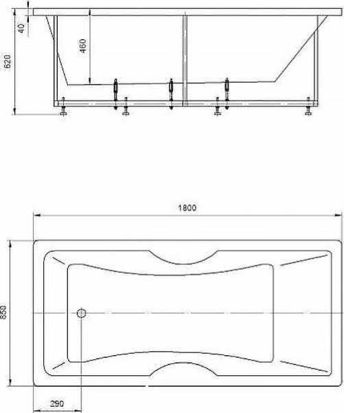 Акриловая ванна Aquatek Феникс 180x85 FEN180-0000069 слив слева Акриловая ванна Aquatek Феникс 180x85 FEN180-0000069 слив слева