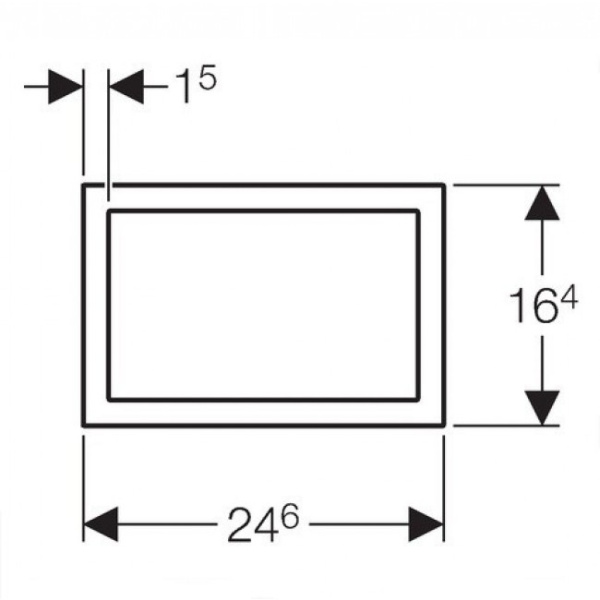 Рама Geberit для смывной клавиши Sigma60  115.641.GH.1