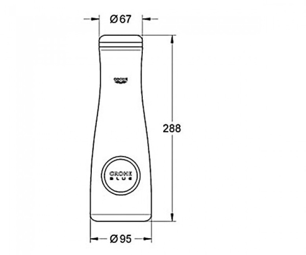 Стеклянный графин GROHE BLUE 121413