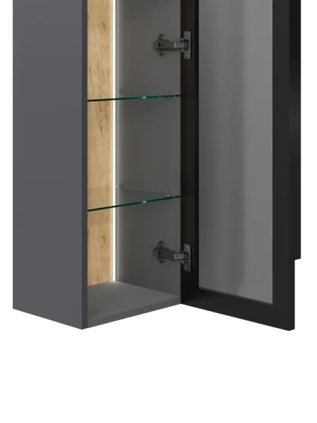 Пенал подвесной 35 см Jorno Notte Not.04.120/P/A/JR черный