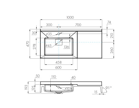 Раковина Aquaton Сакура 100 1A71973KSK010