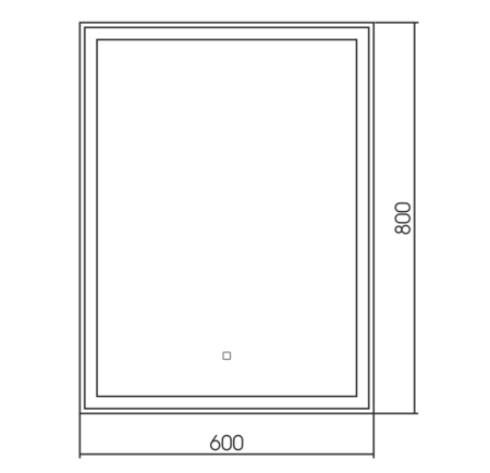 Зеркало (60х80) Silver Mirrors  Рига ФР-00001378