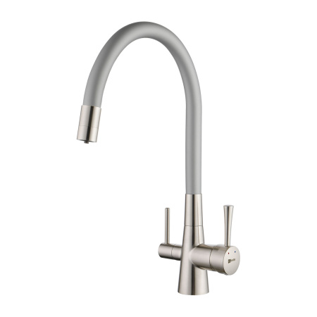 Смеситель для кухни Lemark Comfort LM3075BN-Silver