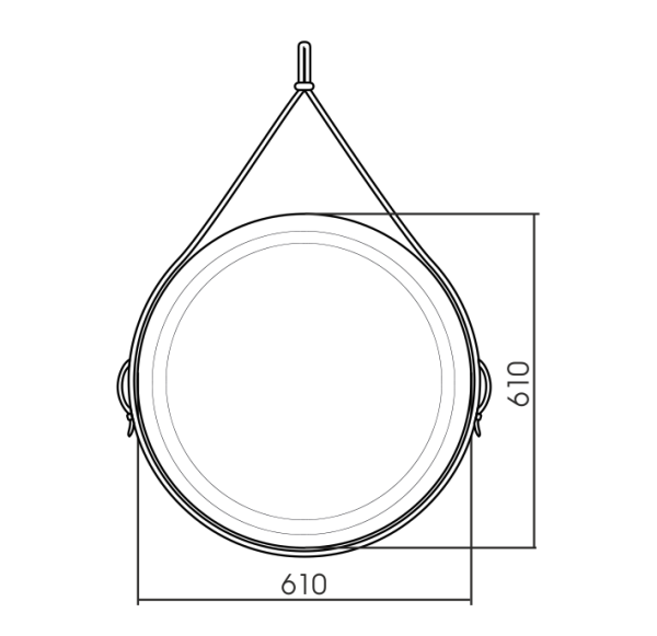 Зеркало (61х61) Silver Mirrors  Капитан LED-00002475
