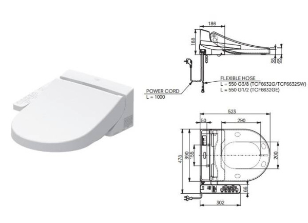 Сиденье для унитаза Toto TCF6632G