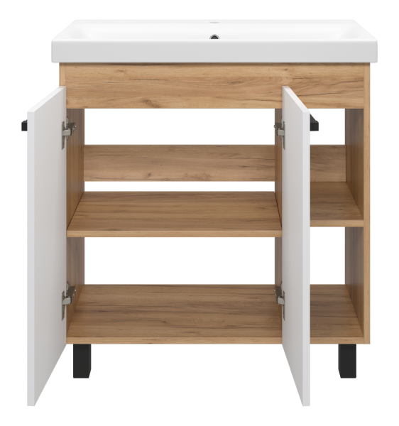 Тумба с раковиной Misty Крафт 80 УТ000013344