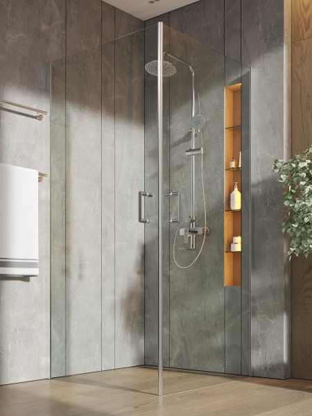 Душевой уголок без поддона (88х88) Orange E04-090TCR хром