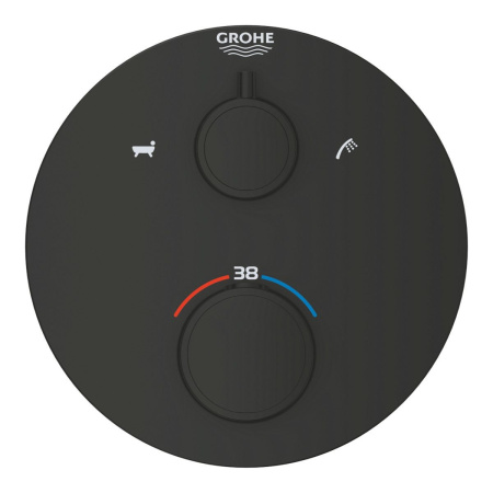 Термостат для ванны GROHE Grohtherm 1022102430 (черный матовый)