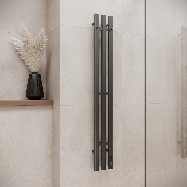 Электрический полотенцесушитель (120х15) Terminus TRES 4670078575494 графит