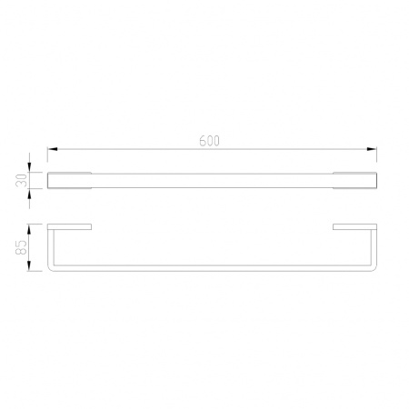 Полотенцедержатель ABBER Westen AA1754 хром
