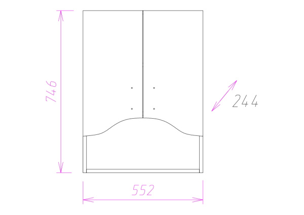 Шкаф подвесной Onika Арка 55 305501