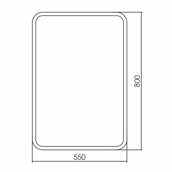 Зеркало (55х80) Silver Mirrors   Сальса ФР-00002398