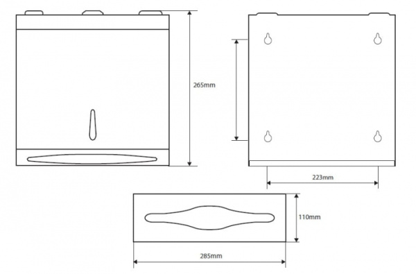 Диспенсер для бумажных полотенец Bemeta Hotel Bemeta 113103035