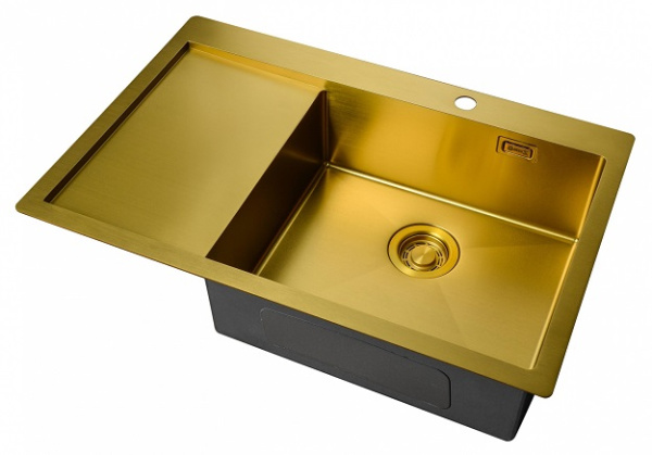 Кухонная мойка (чаша справа) Zorg ZL R 780510-R BRONZE