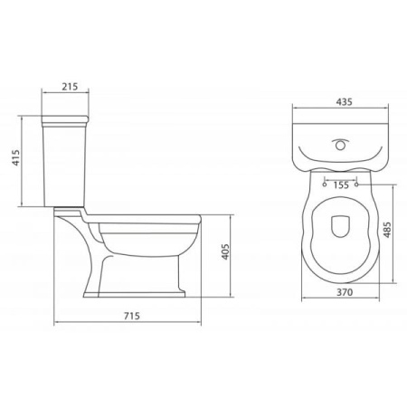 Бачок BelBagno BOHEME BB115T