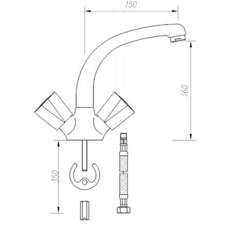 Смеситель для раковины Mofem Kometa 140-1563-00