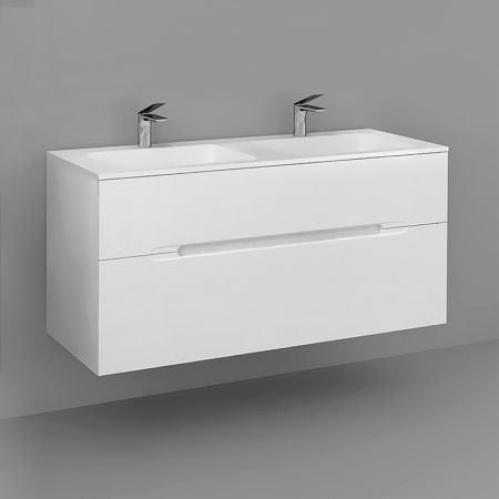 Тумба под раковину Jorno Modul 120  Mоl.01.122/P/W