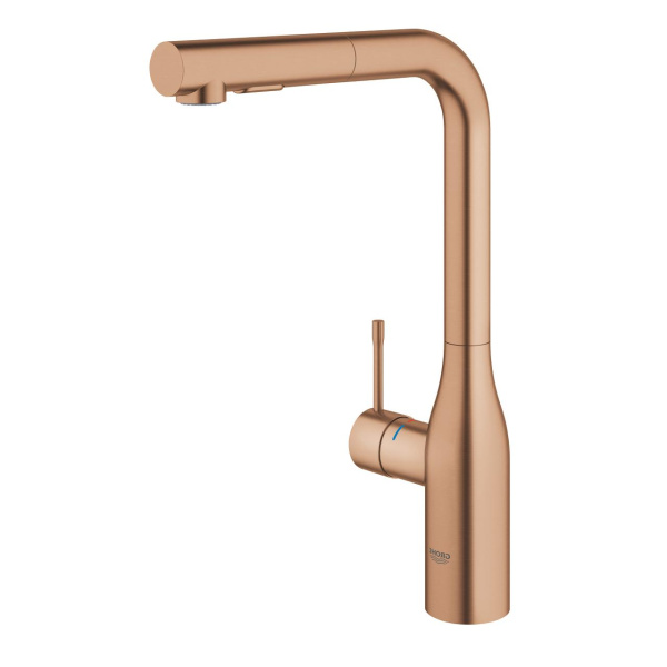 Смеситель для кухни с выдвижным изливом Grohe Essence New 30270 DL0 (30270DL0) теплый закат матовый