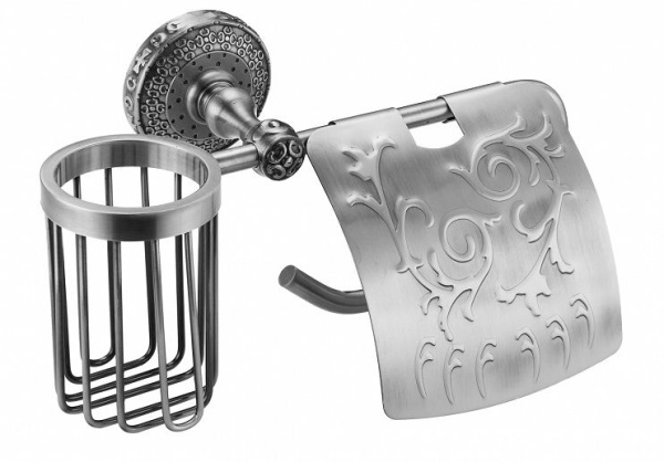 Держатель освежителя и бумаги, серебро Zorg AZR 20 SL