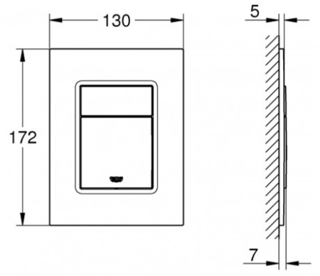 Панель смыва GROHE Skate Cosmopolitan S 37535A00