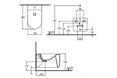 Биде подвесное Ideal Standard Moments K506101