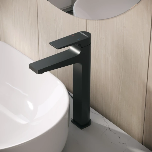 Смеситель для раковины высокий Grossman Classic 520.K35.04.210 черный матовый Смеситель для раковины высокий Grossman Classic 520.K35.04.210 черный матовый