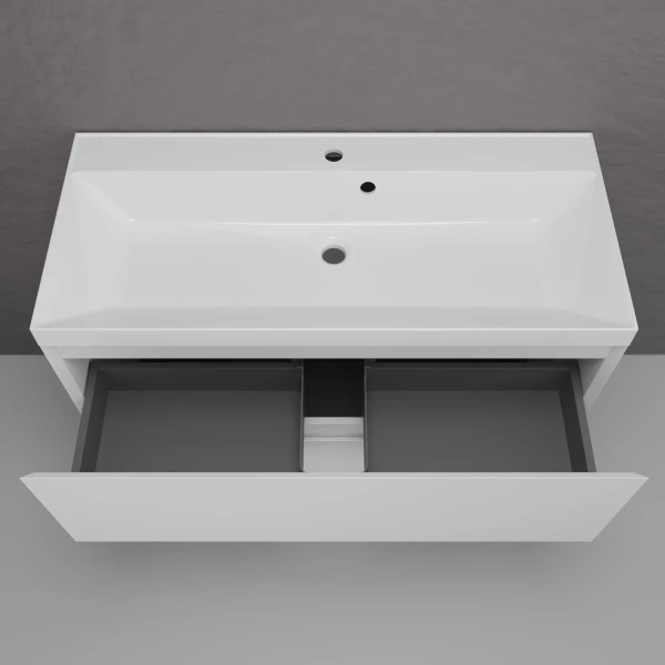 Тумба напольная без раковины 100 см Style Line Манхэттен ЛС-00002368 белый матовый