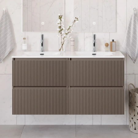 Тумба под раковину 120 BelBagno Uno UNO-1200-4C-SO-СO бежевый матовый, без раковины