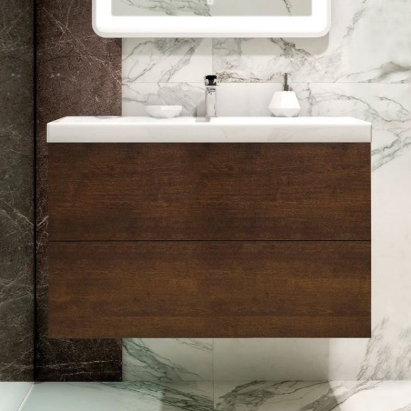 База под раковину подвесная Art&Max AM-Verona-Push-600-2C-SO-RB Дуб Баррик