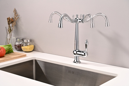 Смеситель для кухни с подключением к фильтру  Paulmark  Retro Re213226-CR