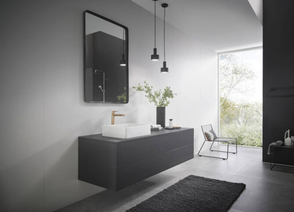 Смеситель для раковины с донным клапаном Hansgrohe Talis E 71716140 шлифованная бронза