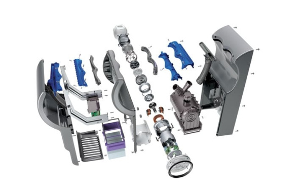 Сушилка для рук Dyson dB AB 14 300678-01, белая