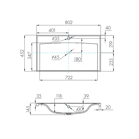 Тумба под раковину Aquaton Мадрид 80 1A1268K6MA010