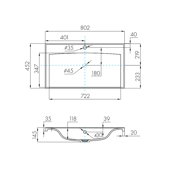 Тумба с раковиной Aquaton Диор 80 1A1678K2DR010