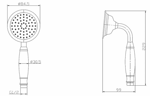 Ручной душ Esko SSP950Br