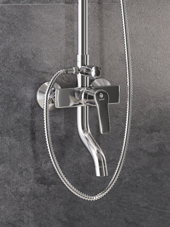 Душевая система Agger Merry A1393300 смеситель с изливом, хром