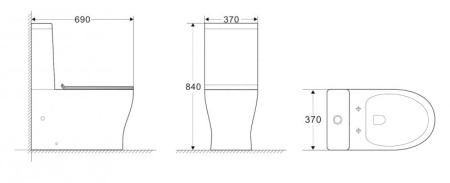 Крышка-сиденье BelBagno PIANO BB2111SC