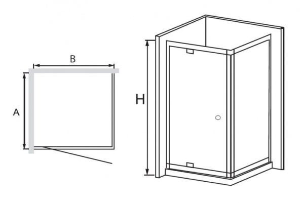 Душевой уголок RGW PA-43 (RGW PA-05+RGW Z-12) 04084307-11
