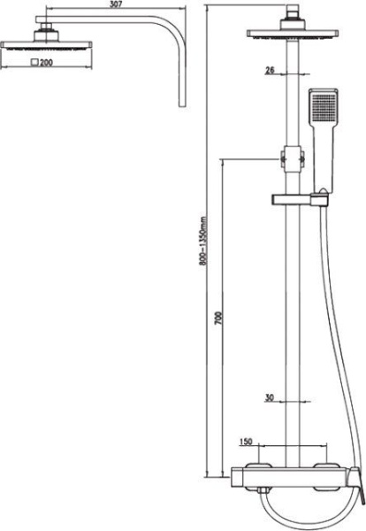 Душевая система KAISER Sonat (34282)