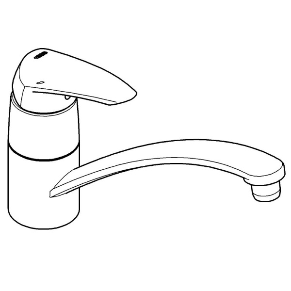 Смеситель однорычажный для кухни Grohe Eurodisc 33770 001 (33770001) хром  Смеситель однорычажный для кухни Grohe Eurodisc 33770 001 (33770001) хром