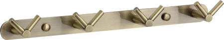 Планка с крючками 4 крючка Savol S-007224C