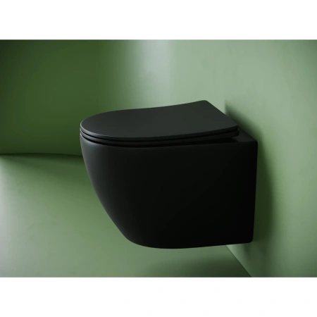 Подвесной унитаз Ceramicanova Uno Rimless CN11001TMB торнадо