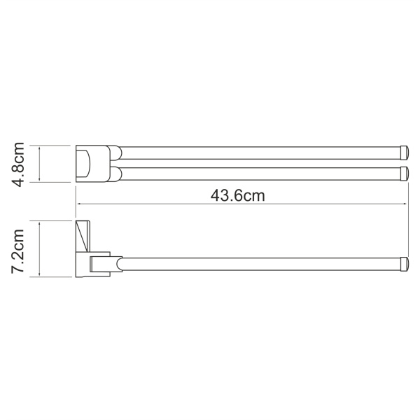 Держатель полотенец двойной WasserKRAFT Leine K-5031WHITE Держатель полотенец двойной WasserKRAFT Leine K-5031WHITE