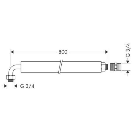 Гибкая подсоединительная труба Hansgrohe 58192000