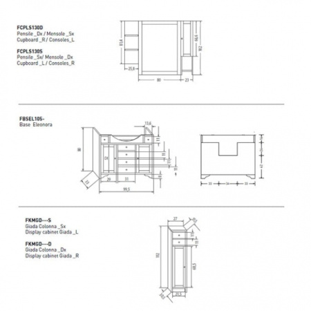 Зеркало Eban Style FCRST080-N